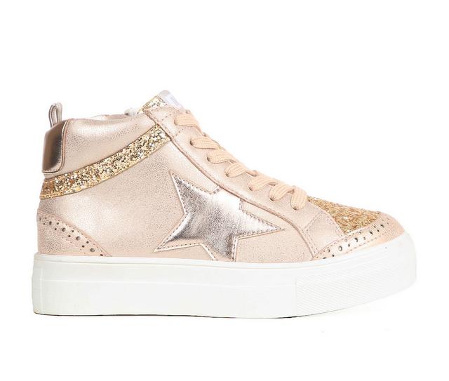 Girls' MIA Little Kid & Big Kid Berry Nice Too High Top Sneakers in Gold color