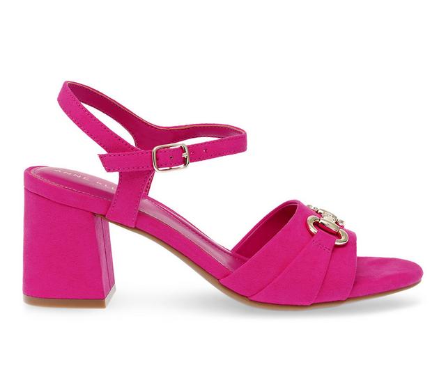 Women's Anne Klein Rem Dress Sandals in Fuschia Pink color