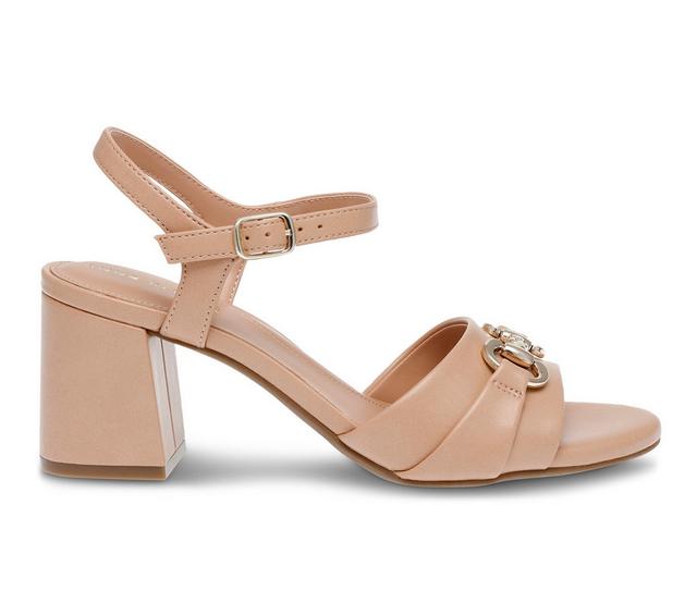 Women's Anne Klein Rem Dress Sandals in Nude Smooth color
