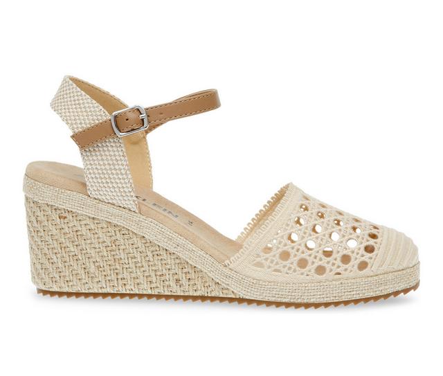 Women's Anne Klein Zida Wedges in Natural Woven color