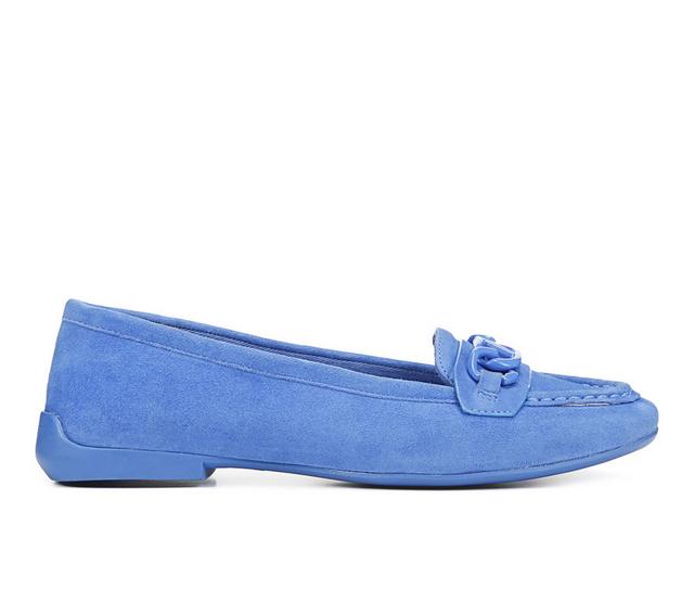 Women's Franco Sarto Farah Loafers in Blue Suede color