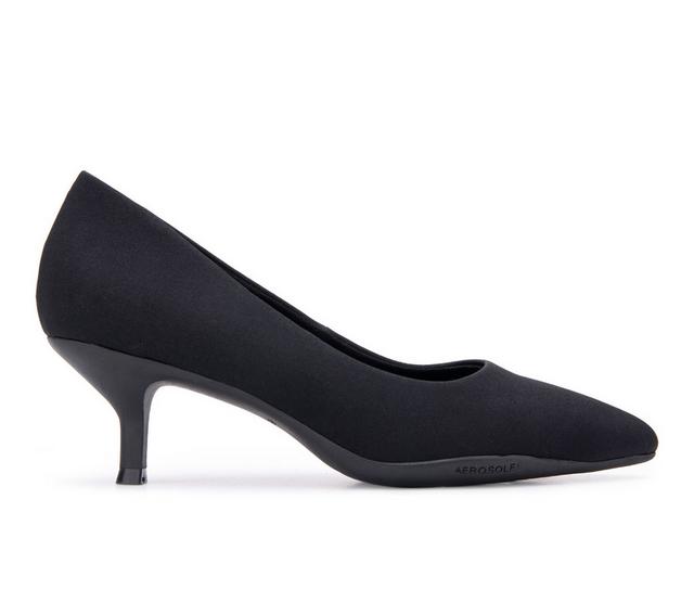 Women's Aerosoles Ludlow Pumps in Black Strech color