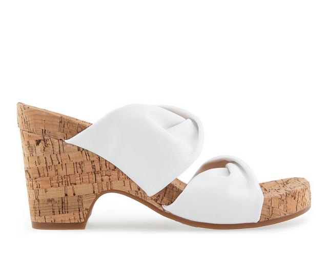 Women's Aerosoles Mercer Dress Sandals in White color