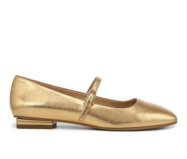 Women's Franco Sarto Tinsley Mary Jane Flats in Gold color