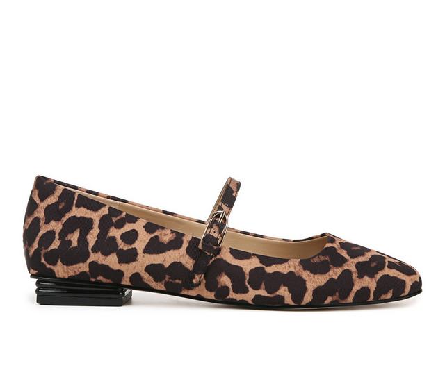 Women's Franco Sarto Tinsley Mary Jane Flats in Leopard Print color