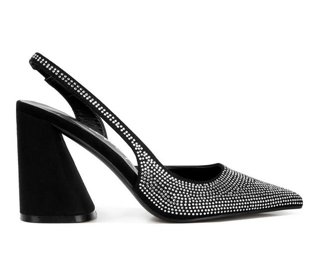 Women's London Rag Saranna Slingback Pumps in Black color