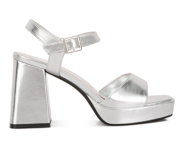 Women's London Rag Lofty Dress Sandals in Silver color