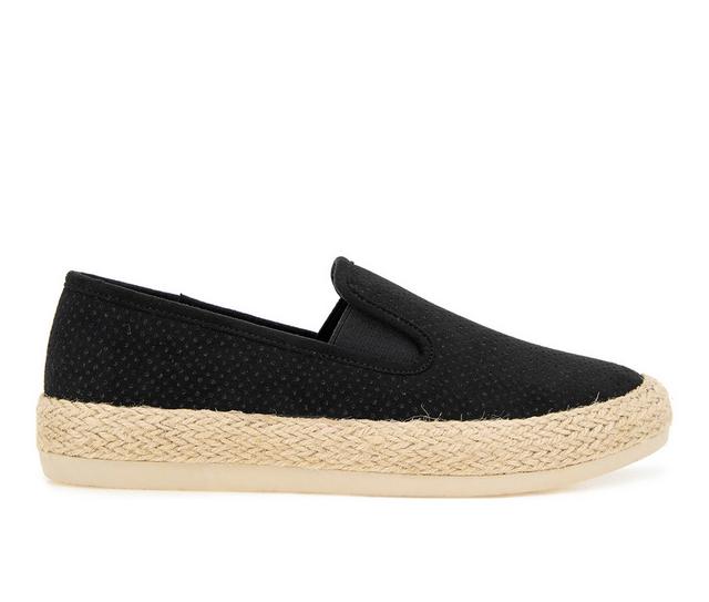 Women's Esprit Nadine Espadrille Slip-On Shoes in Black color