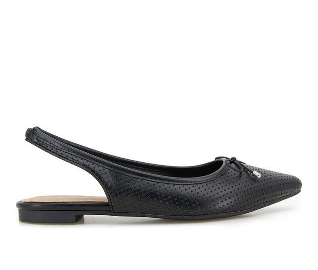 Women's Esprit Petria Slingback Flats in Black Pu color