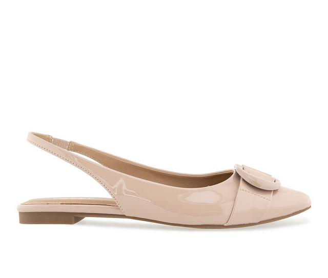 Women's Esprit Preslee Slingback Flats in Nude Patent color