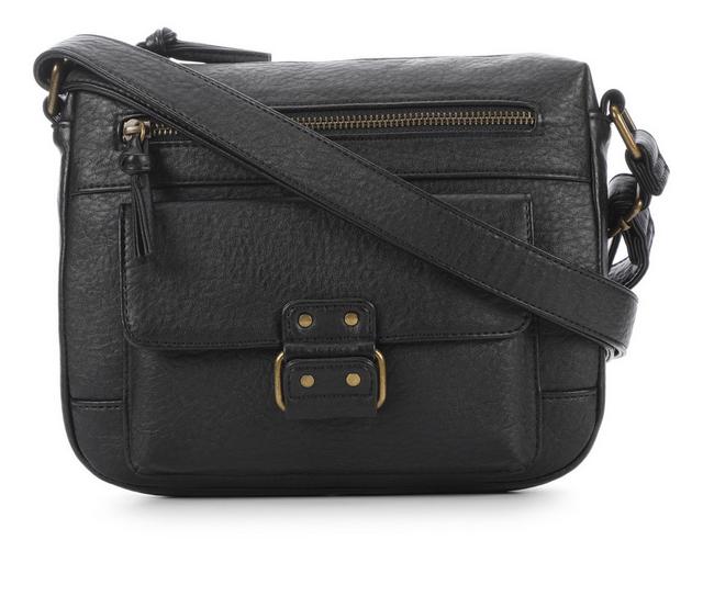 Bueno Of California Tab Pocket Crossbody in BLACK color