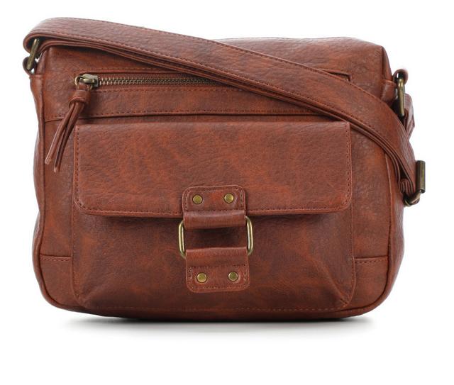 Bueno Of California Tab Pocket Crossbody in British Tan color