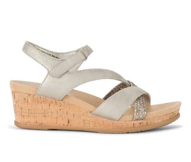 Women's Baretraps Farah Wedge Sandals in Champagne color