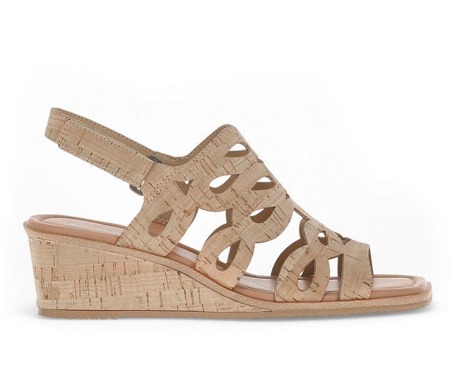 Women's Baretraps Pearl Wedge Sandals in Natural Cork color