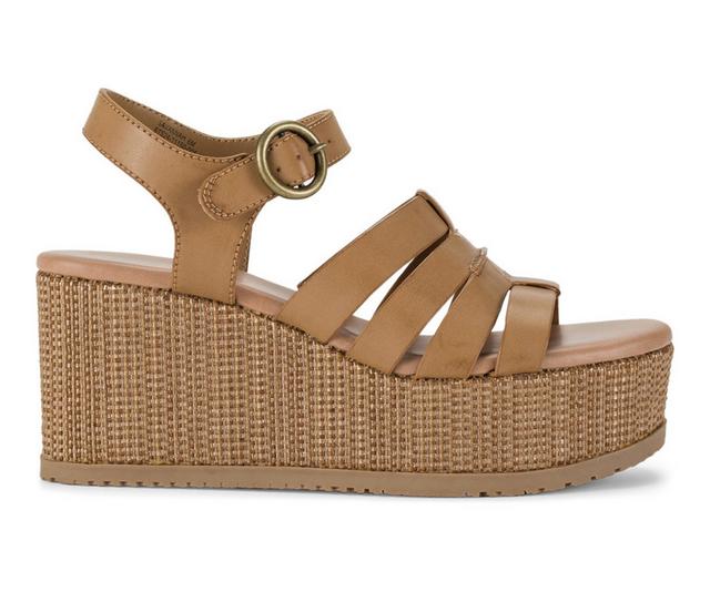 Women's Baretraps Savannah Platform Wedge Sandals in Caramel color