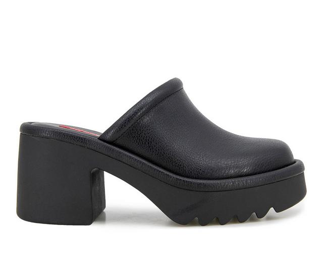 Women's Unionbay Amber Heeled Clogs in Black color