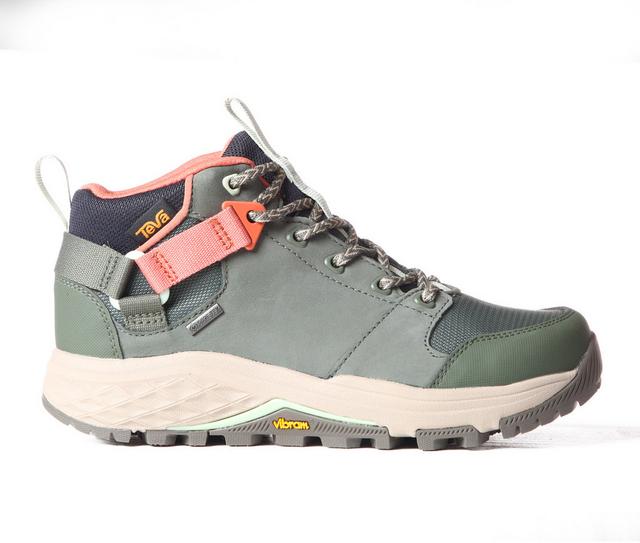 Women's Teva Grandview GTX Trail Boots in Thyme color