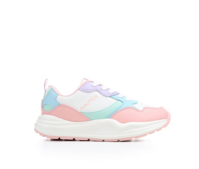Girls' Nautica Little Kid & Big Kid Jansi 13-5 Shoes in White/Pastel color