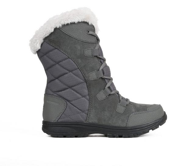 Women's Columbia Ice Maiden II Winter Boots in Shale/Dark Rbry color