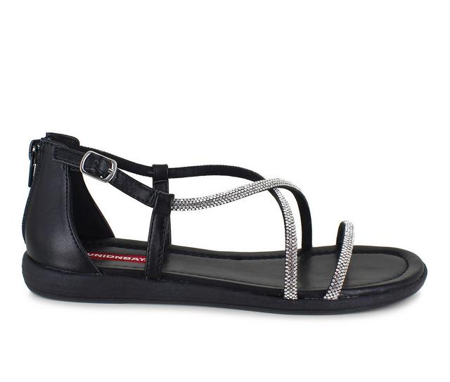 Women's Unionbay Keely Sandals in Black color