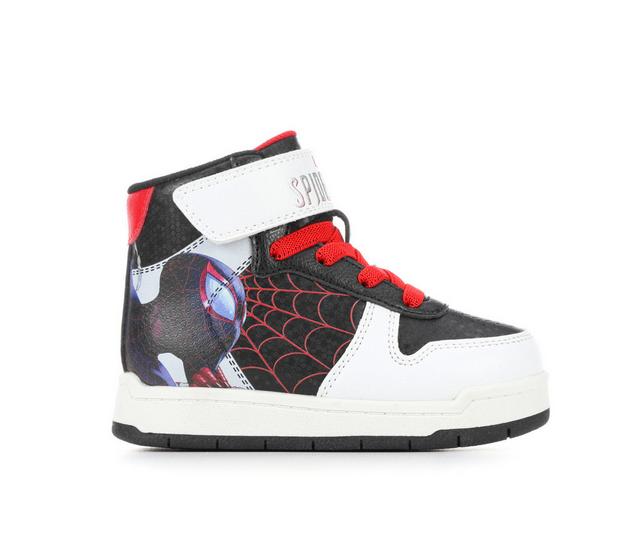 Boys' MARVEL Toddler Spider Mid Top Sneakers in Black Multi color