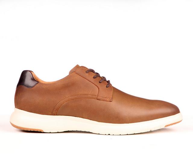 Men's Florsheim Dash Plain Toe Oxford in Brown Crazy Hrs color