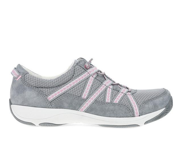 Women's Dansko Harlyn Casual Sneakers in Grey Suede color