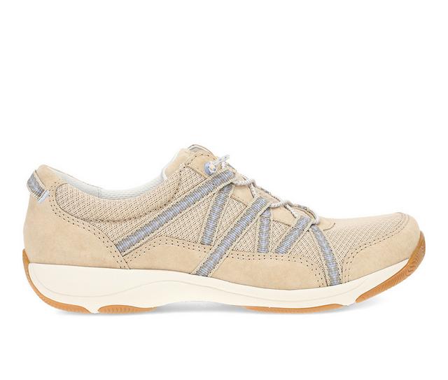 Women's Dansko Harlyn Casual Sneakers in Sand Suede color