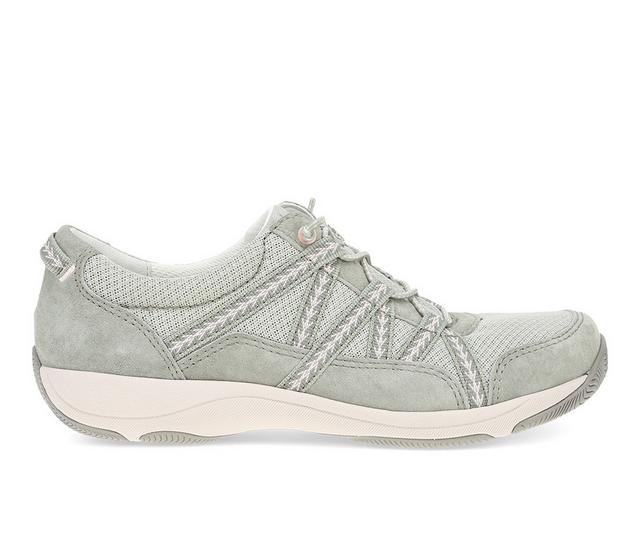 Women's Dansko Harlyn Casual Sneakers in Sage Suede color