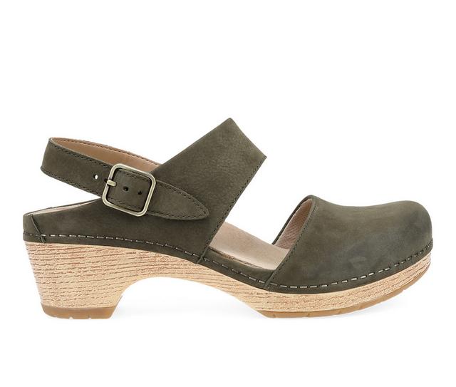 Women's Dansko Lucia Clogs in Ivy Milled color