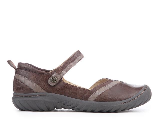 Women's JBU Raven Mary Jane Shoes in Dark Brown color