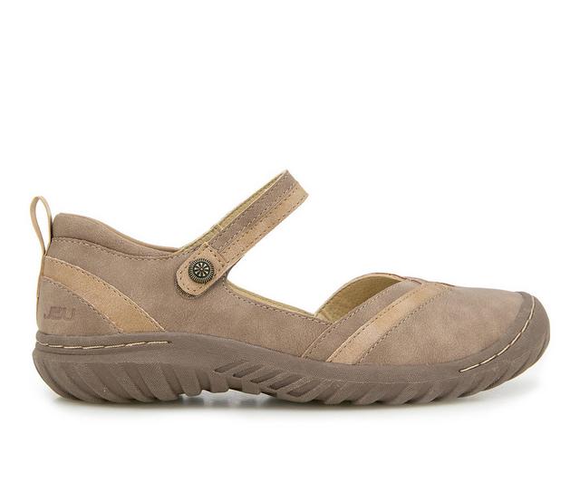 Women's JBU Raven Mary Jane Shoes in Taupe/Shimmer color