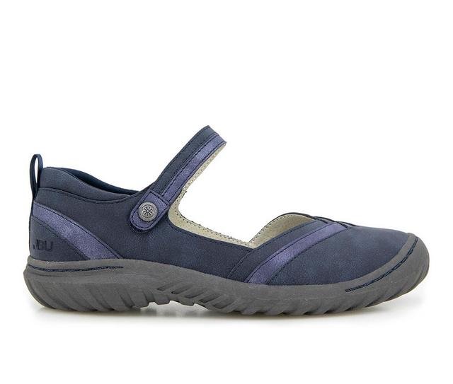 Women's JBU Raven Mary Jane Shoes in Navy/Shimmer color