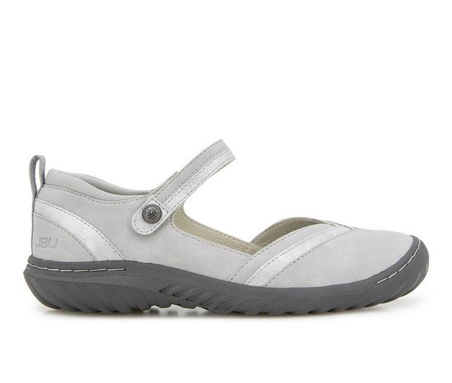 Women's JBU Raven Mary Jane Shoes in Grey/Shimmer color