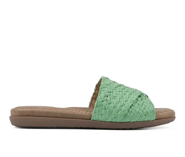 Women's Cliffs by White Mountain Flawless Sandals in Green Raffia color