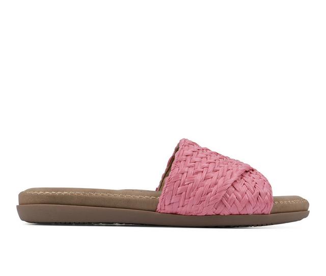 Women's Cliffs by White Mountain Flawless Sandals in Fuchsia Raffia color