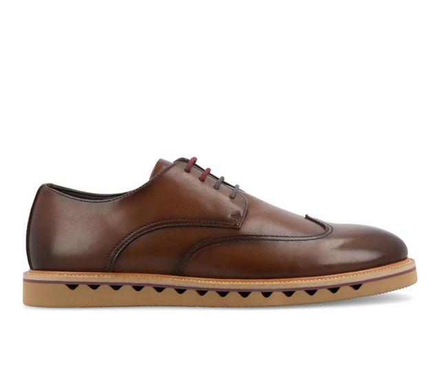 Men's Vance Co. Evander Casual Oxfords in Brown color