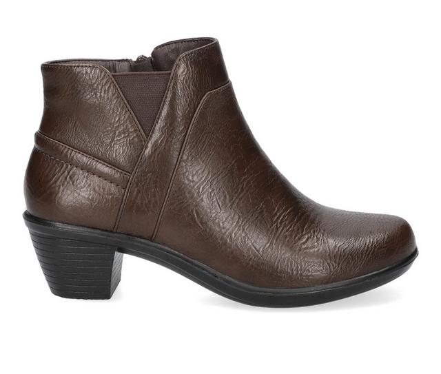 Women's Easy Street Mindy Booties in Brown color