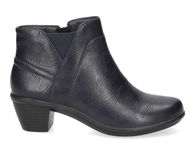 Women's Easy Street Mindy Booties in Navy color