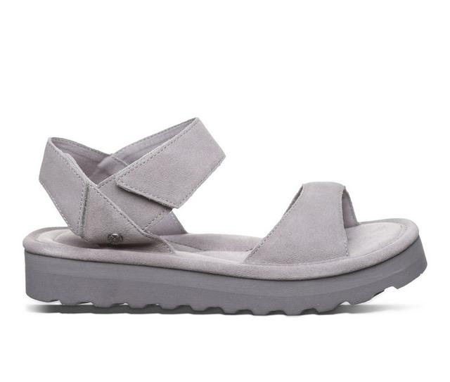 Women's Bearpaw Crest Sandals in Gray Fog color