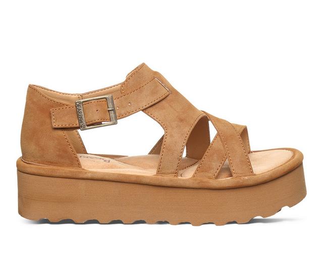 Women's Bearpaw Pinnacle Platform Sandals in Brown color