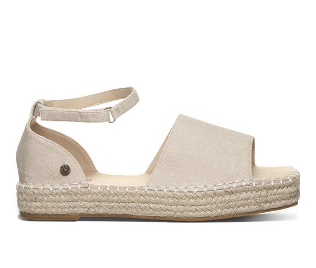 Women's Bearpaw Affogato Espadrille Sandals in Tan color