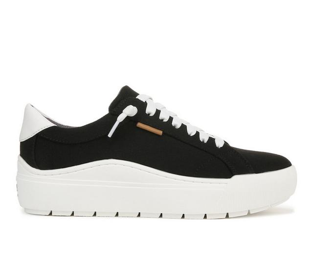 Women's Dr. Scholls Time Off Go Platform Sneakers in New Black color