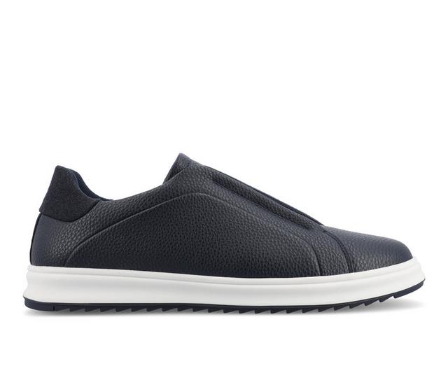 Men's Vance Co. Matteo Casual Slip On Shoes in Navy color