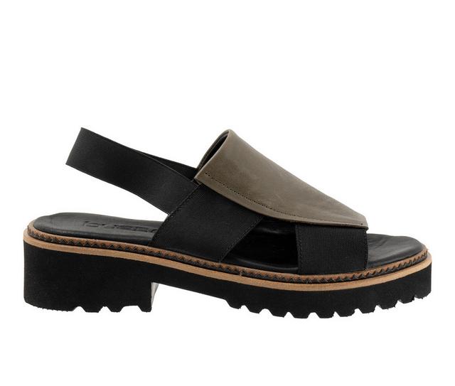 Women's Bueno Amy Sandals in Green Khaki color