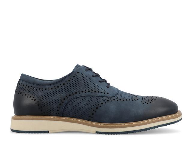 Men's Vance Co. Patrick Casual Oxfords in Blue color