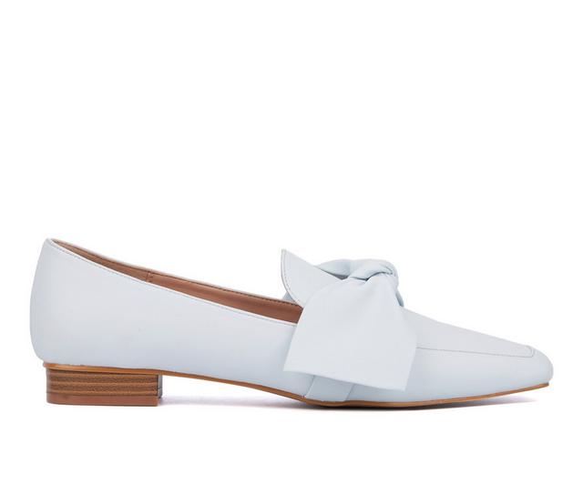 Women's New York and Company Dominica Loafers in Pastel Blue color