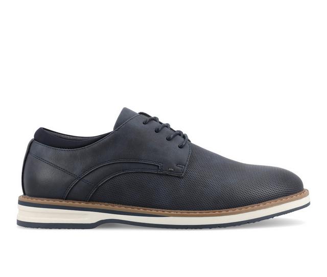 Men's Vance Co. Leon Casual Oxfords in Navy color