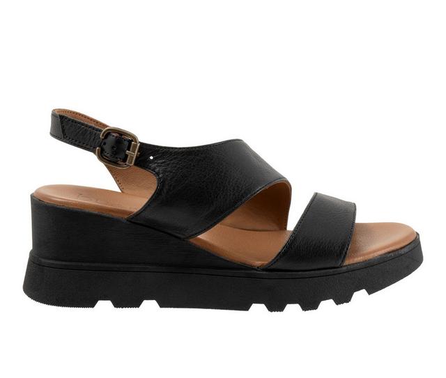 Women's Bueno Gianna Wedge Sandals in Black color