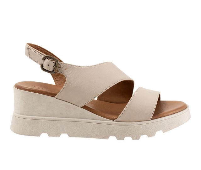 Women's Bueno Gianna Wedge Sandals in Light Grey color